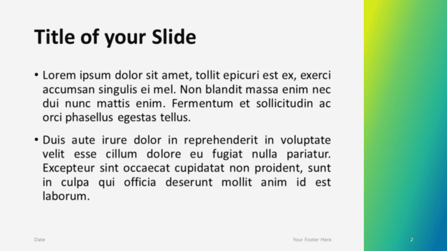 Modern Green Gradient Template for PowerPoint and Google Slides - Slide 2