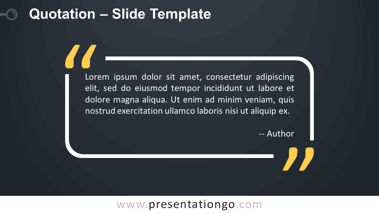 Free Outlined Quotation for PowerPoint and Google Slides