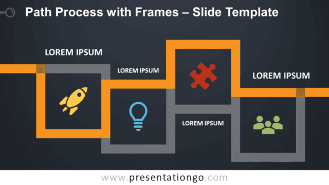 Path Process with Frames - Free PowerPoint and Google Slides Template