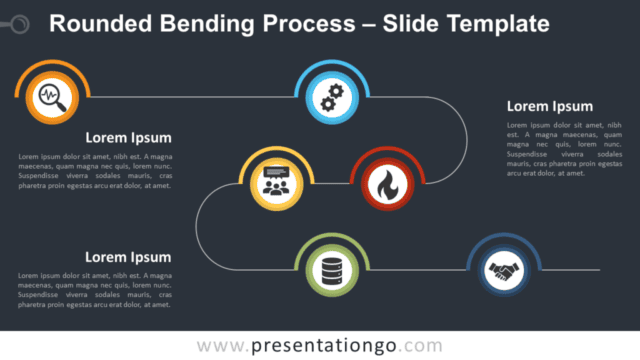 Free Rounded Bending Process Diagram for PowerPoint and Google Slides