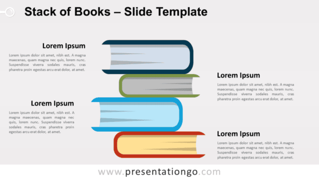Stack of Books for PowerPoint and Google Slides Free Stack of Books for PowerPoint and Google Slides