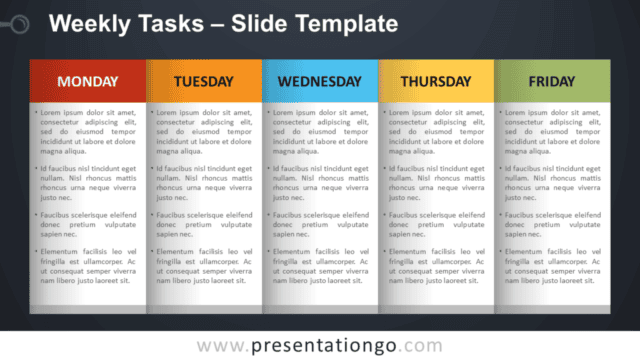 Weekly Tasks - PowerPoint and Google Slides Template Weekly Tasks - Free PowerPoint and Google Slides Template