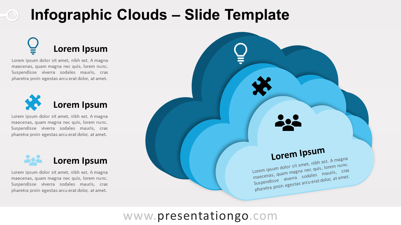 Free Infographic Clouds for PowerPoint and Google Slides