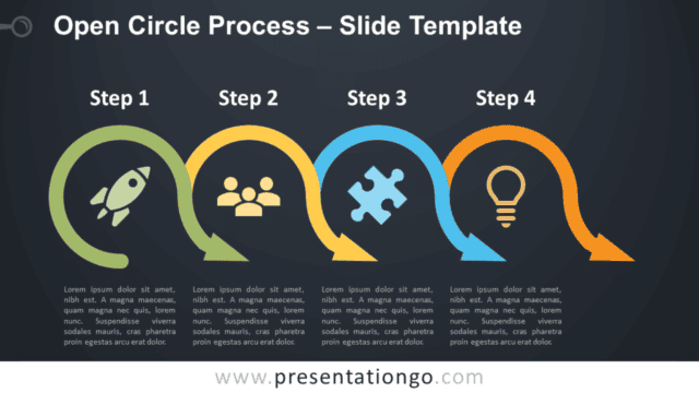 Open Circle Process Diagram for PowerPoint and Google Slides Free Open Circle Process Diagram for PowerPoint and Google Slides