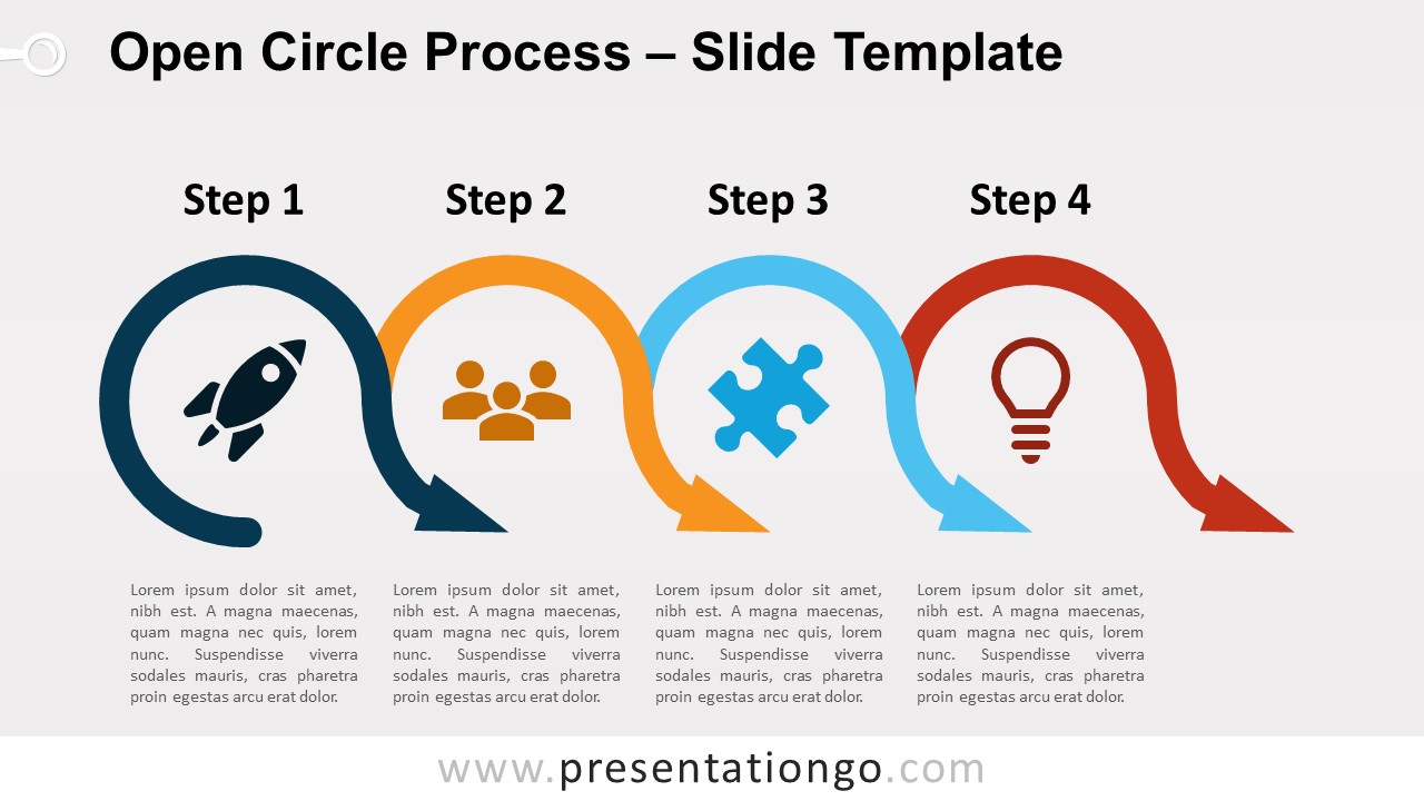Free Open Circle Process for PowerPoint and Google Slides