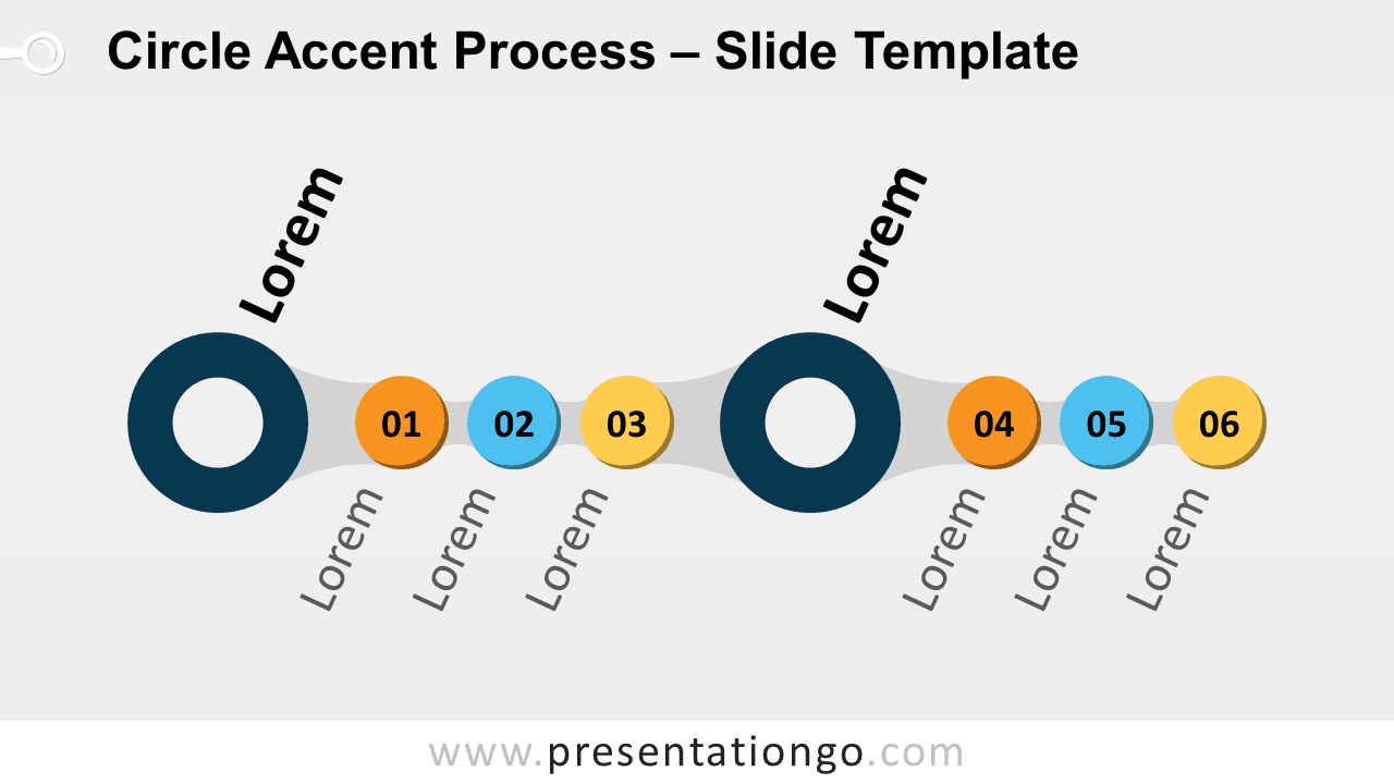 Free Circle Accent Process for PowerPoint and Google Slides