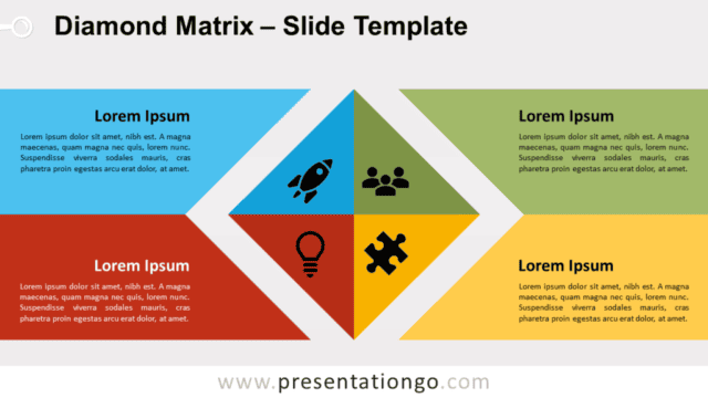 Diamond Matrix for PowerPoint and Google Slides Free Diamond Matrix for PowerPoint and Google Slides