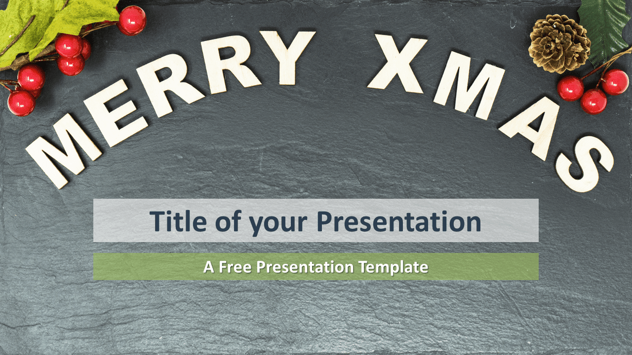 Free Merry Christmas Template for PowerPoint and Google Slides