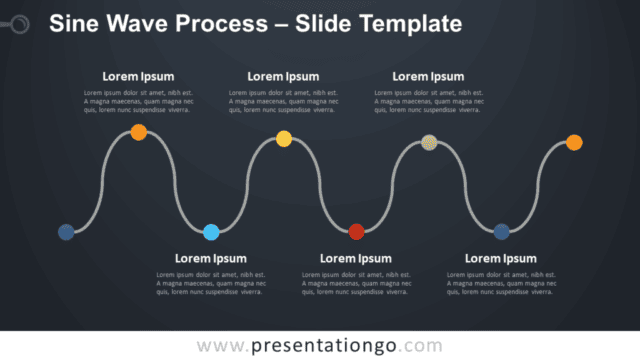 Sine Wave Process Diagram for PowerPoint and Google Slides Free Sine Wave Process Diagram for PowerPoint and Google Slides