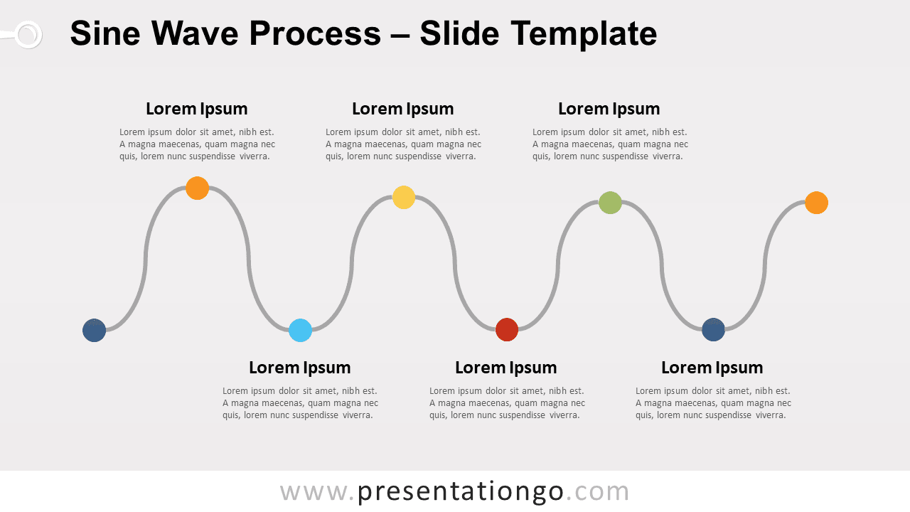 Free Sine Wave Process for PowerPoint and Google Slides