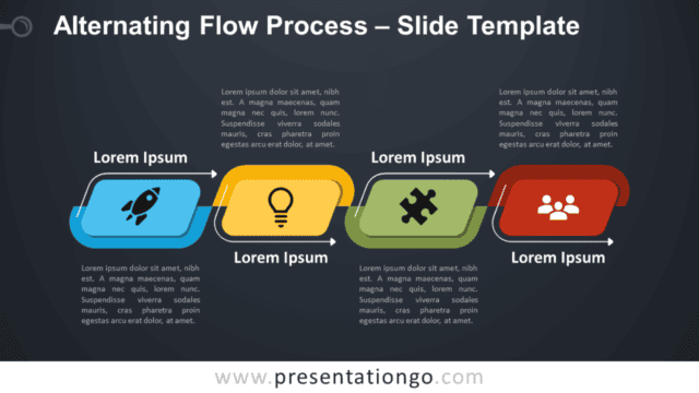 Free Alternating Flow Process Diagram for PowerPoint and Google Slides Free Free Alternating Flow Process Diagram for PowerPoint and Google Slides