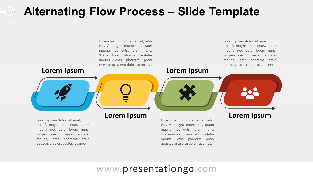Free Alternating Flow Process for PowerPoint and Google Slides