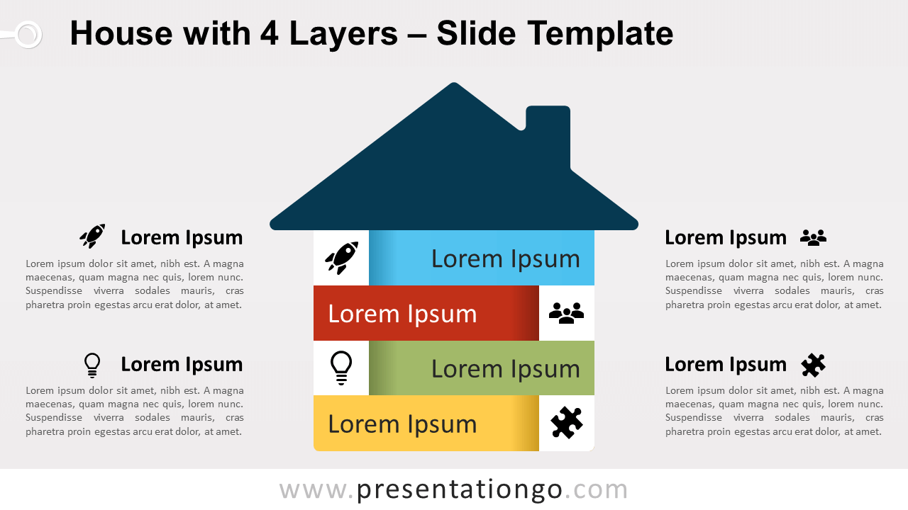 Free House with 4 Layers for PowerPoint and Google Slides