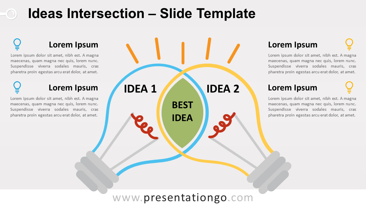 Free Ideas Intersection for PowerPoint and Google Slides