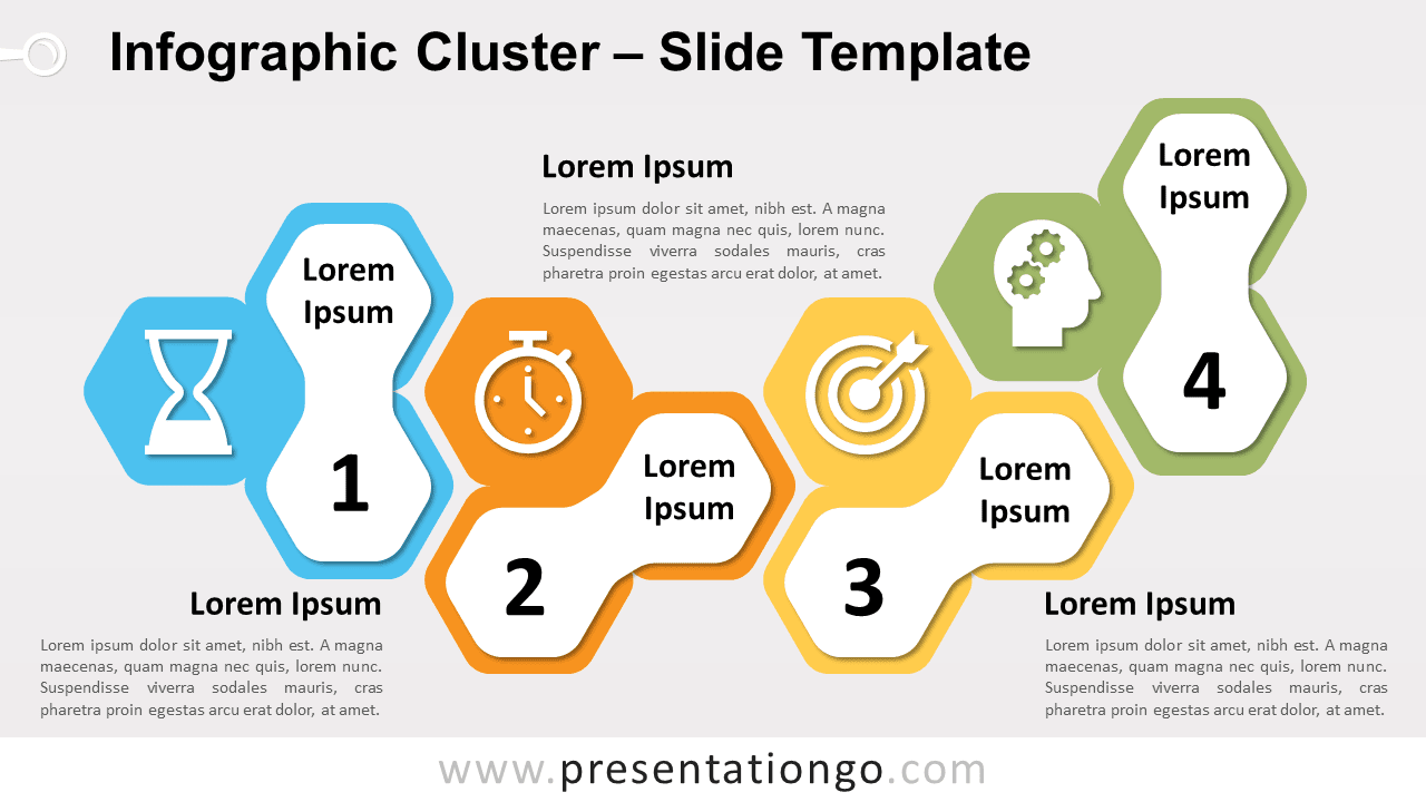 Free Infographic Cluster for PowerPoint and Google Slides