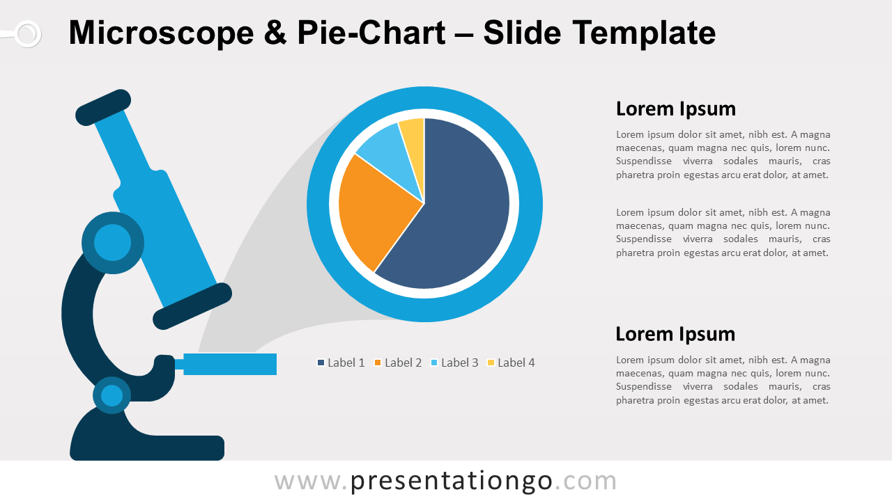Free Microscope and Pie-Chart for PowerPoint