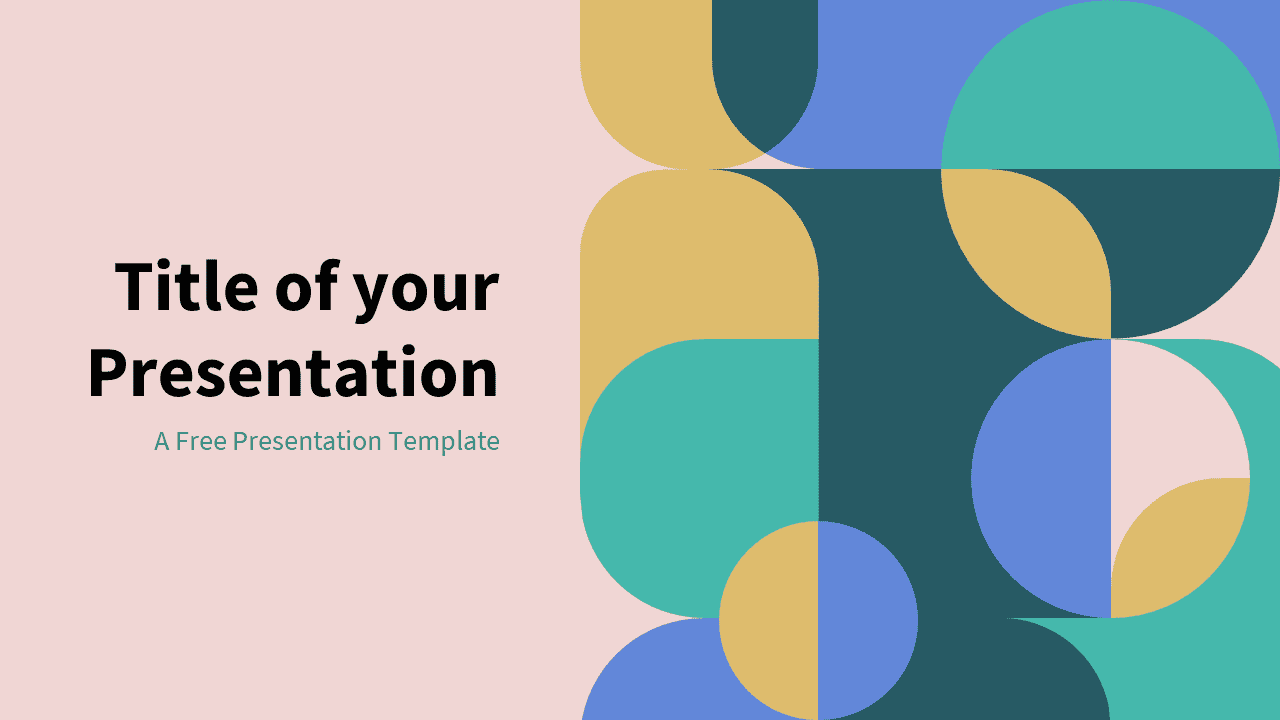 Pastel - Free Abstract Geometry Template for PowerPoint and Google Slides