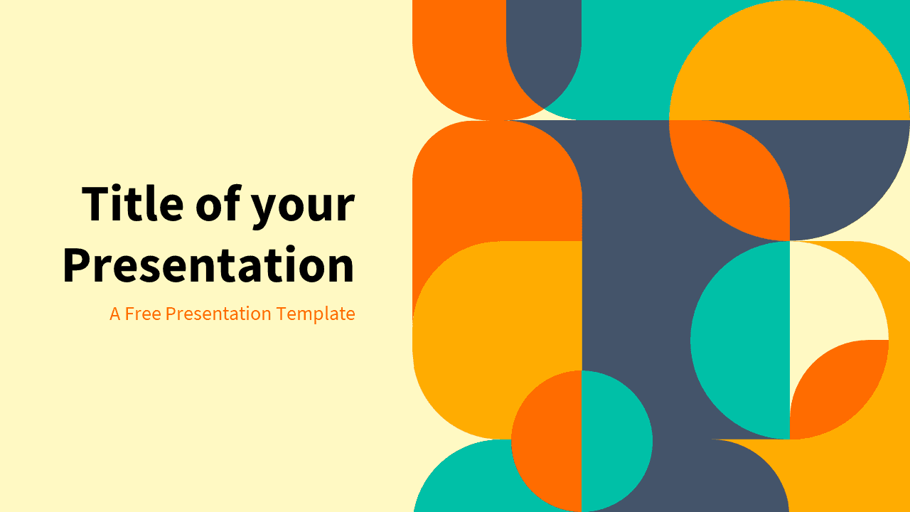 Seventies - Free Abstract Geometry Template for PowerPoint and Google Slides