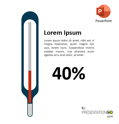 Thermometer Chart for PowerPoint - Instructions
