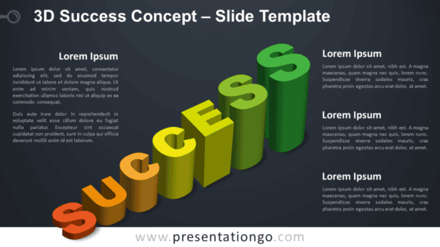 3D Success Infographic for PowerPoint and Google Slides Free 3D Success Infographic for PowerPoint and Google Slides