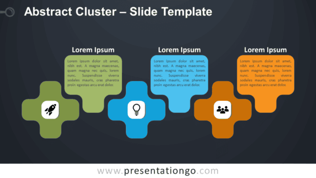 Abstract Cluster Infographic for PowerPoint and Google Slides Free Abstract Cluster Infographic for PowerPoint and Google Slides