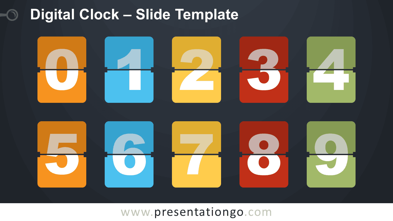 Free Digital Clock for PowerPoint and Google Slides