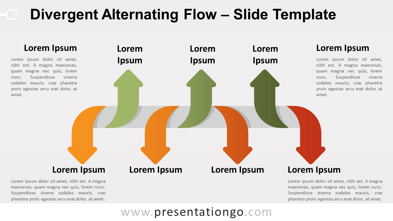 Free Divergent Alternating Flow for PowerPoint and Google Slides
