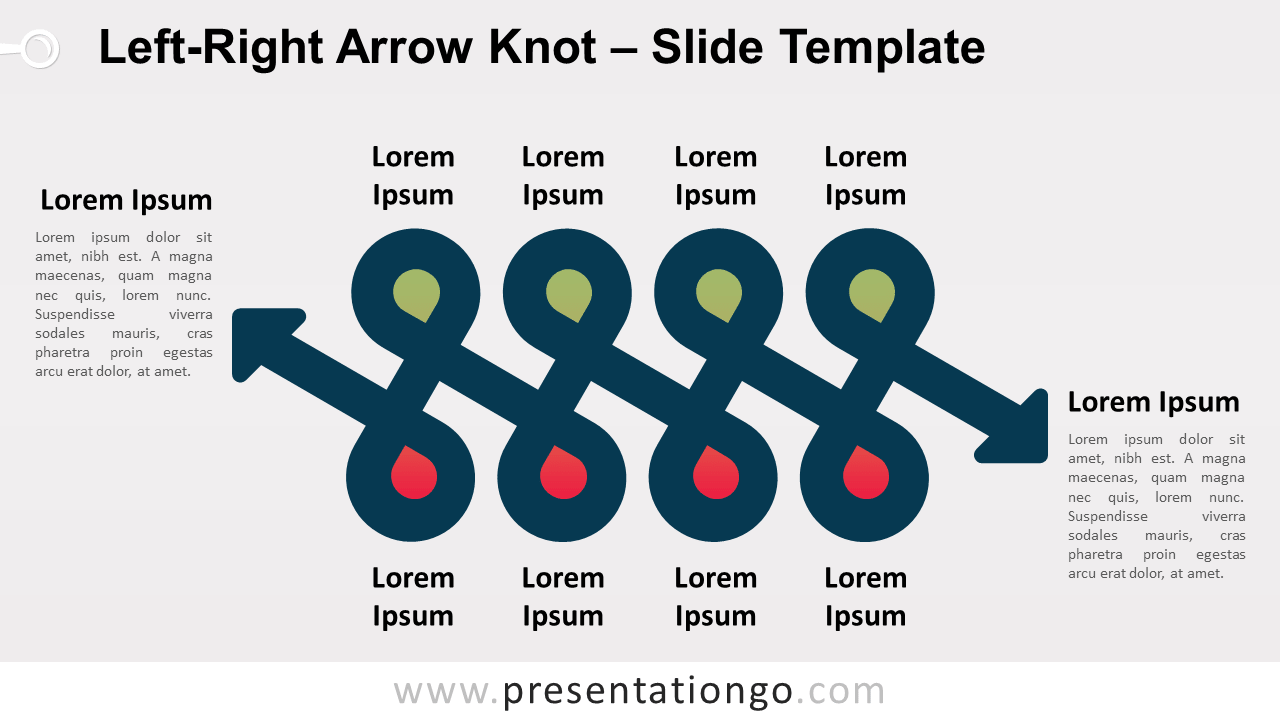 Free Left Right Arrow Knot for PowerPoint and Google Slides