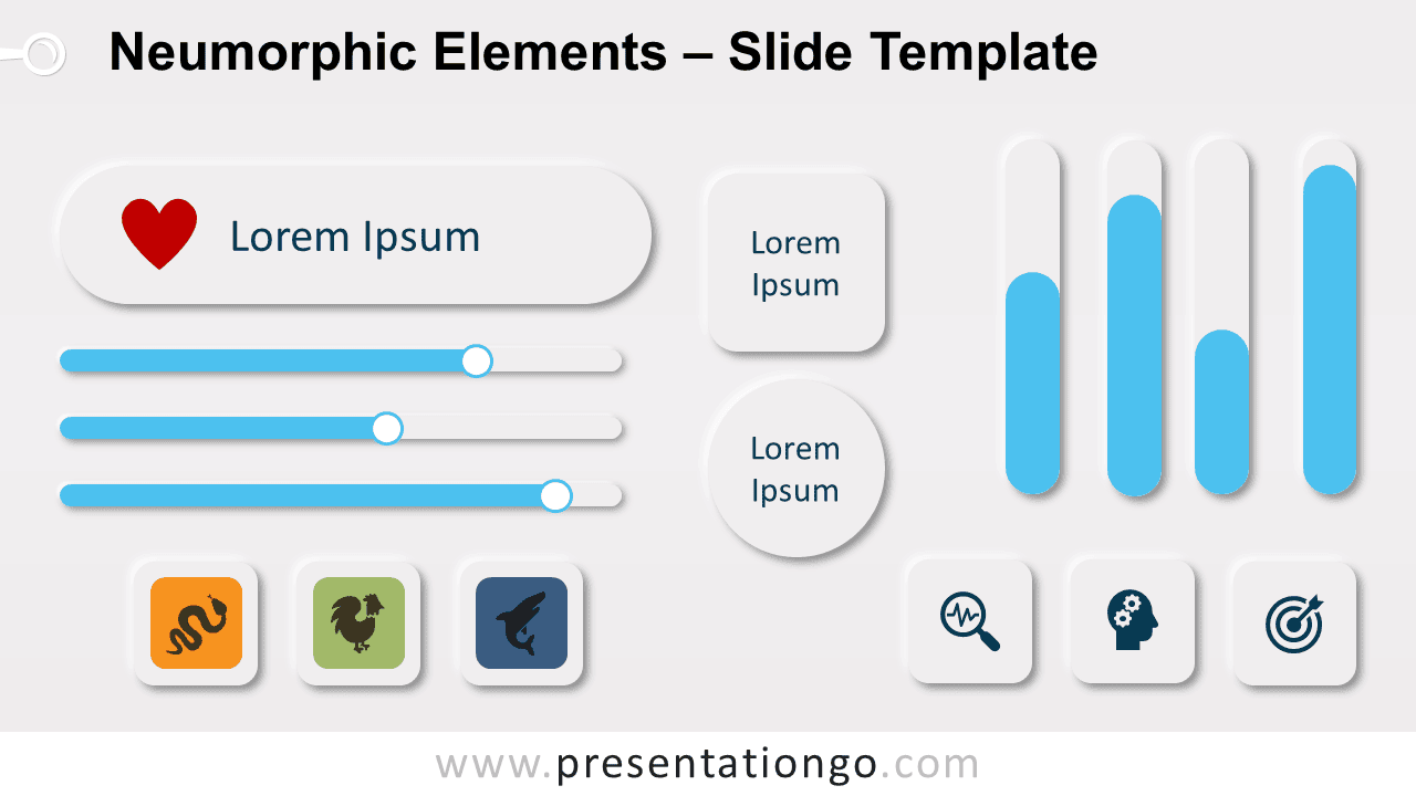 Free Neumorphic Elements for PowerPoint and Google Slides
