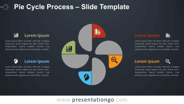 Free Pie Cycle Process Infographic for PowerPoint and Google Slides
