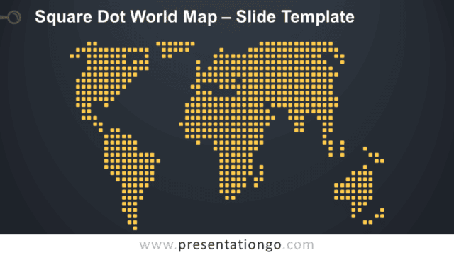 Square Dot World Map for PowerPoint and Google Slides Free Square Dot World Map for PowerPoint and Google Slides