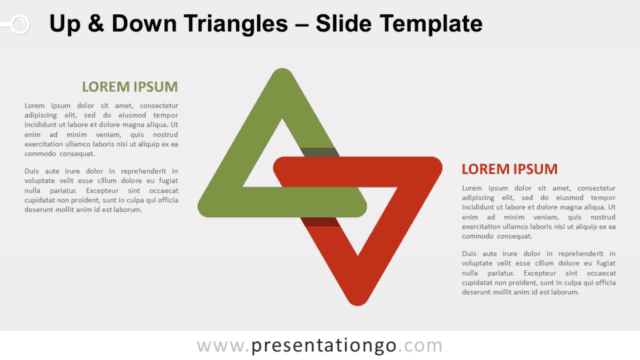 Up and Down Triangles for PowerPoint and Google Slides Free Up and Down Triangles for PowerPoint and Google Slides