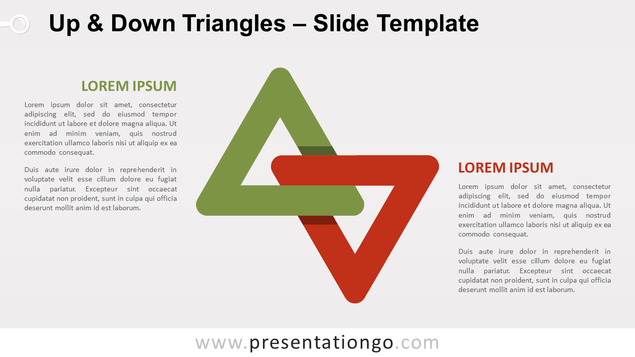Free Up and Down Triangles for PowerPoint and Google Slides