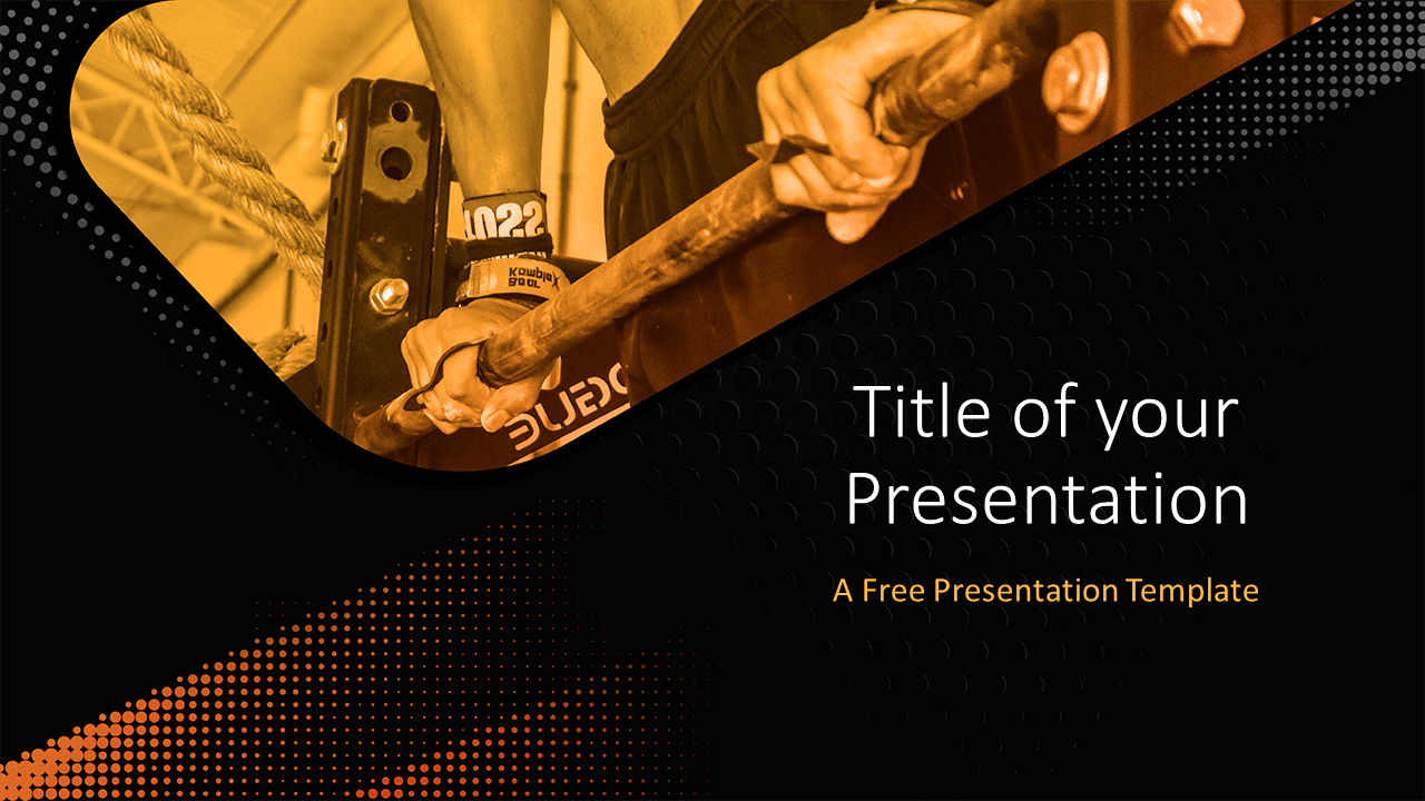 01 - CROSSFIT Sports - Free Google Slides Template - Cover