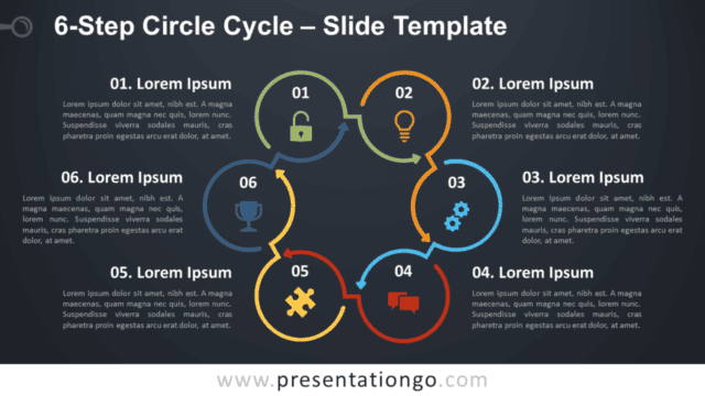 6 Step Circle Cycle Infographic for PowerPoint and Google Slides Free 6 Step Circle Cycle Infographic for PowerPoint and Google Slides