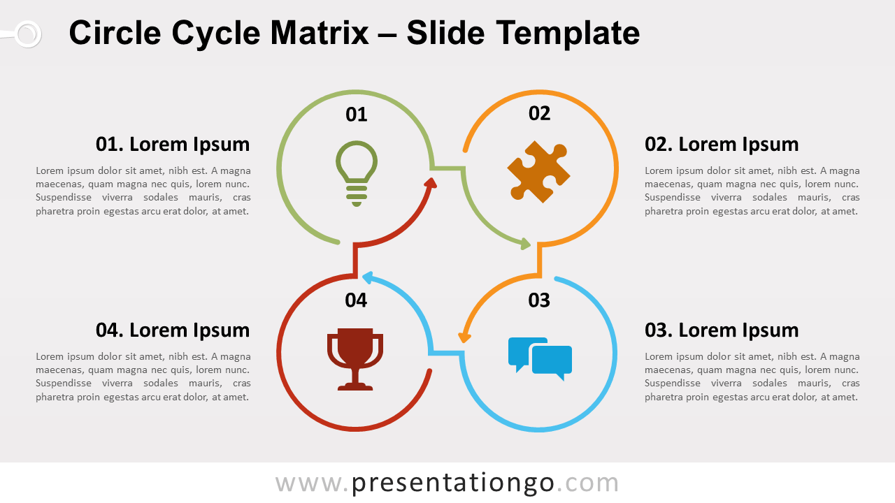 Free Circle Cycle Matrix for PowerPoint and Google Slides