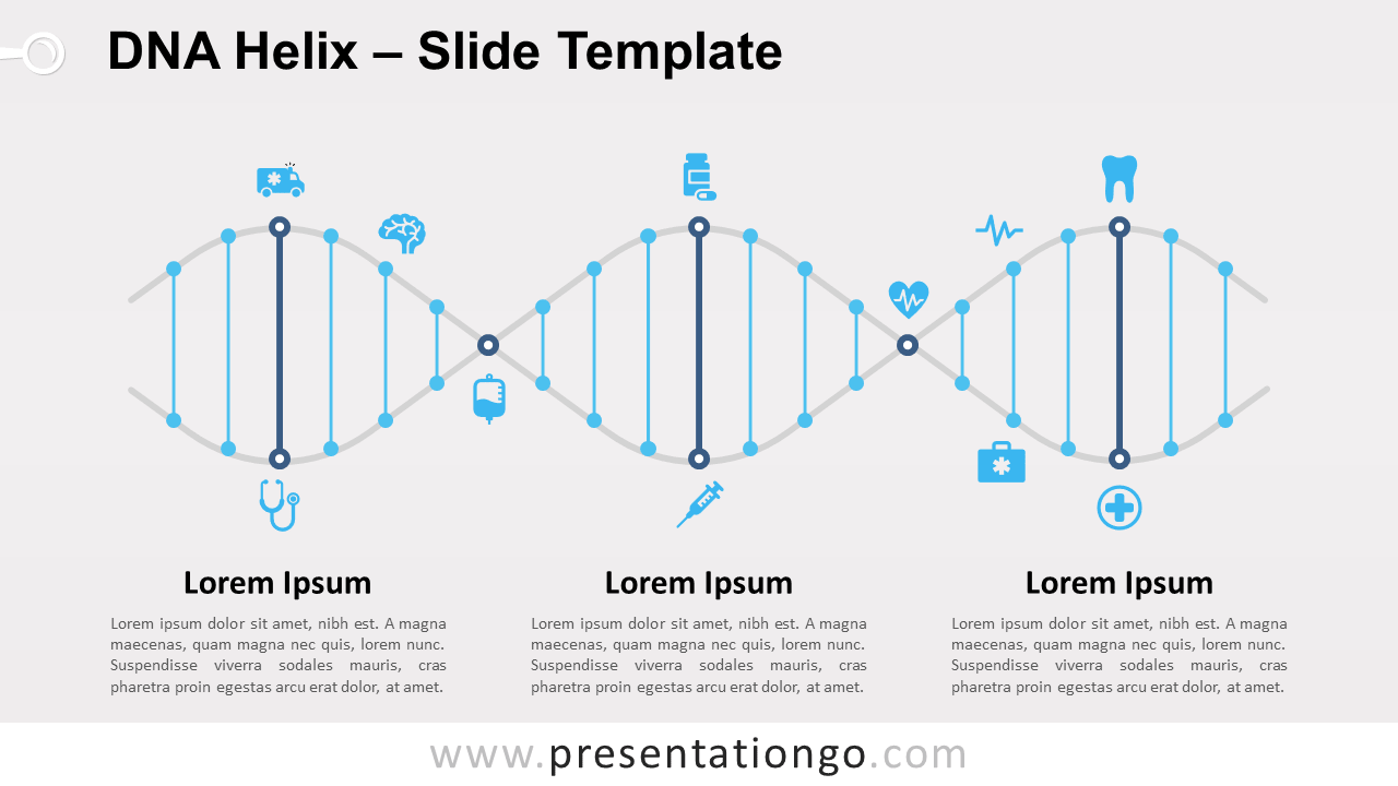 Free DNA Helix for PowerPoint and Google Slides