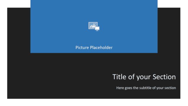 Free Gray Frame Template for Powerpoint and Google Slides - Section Header