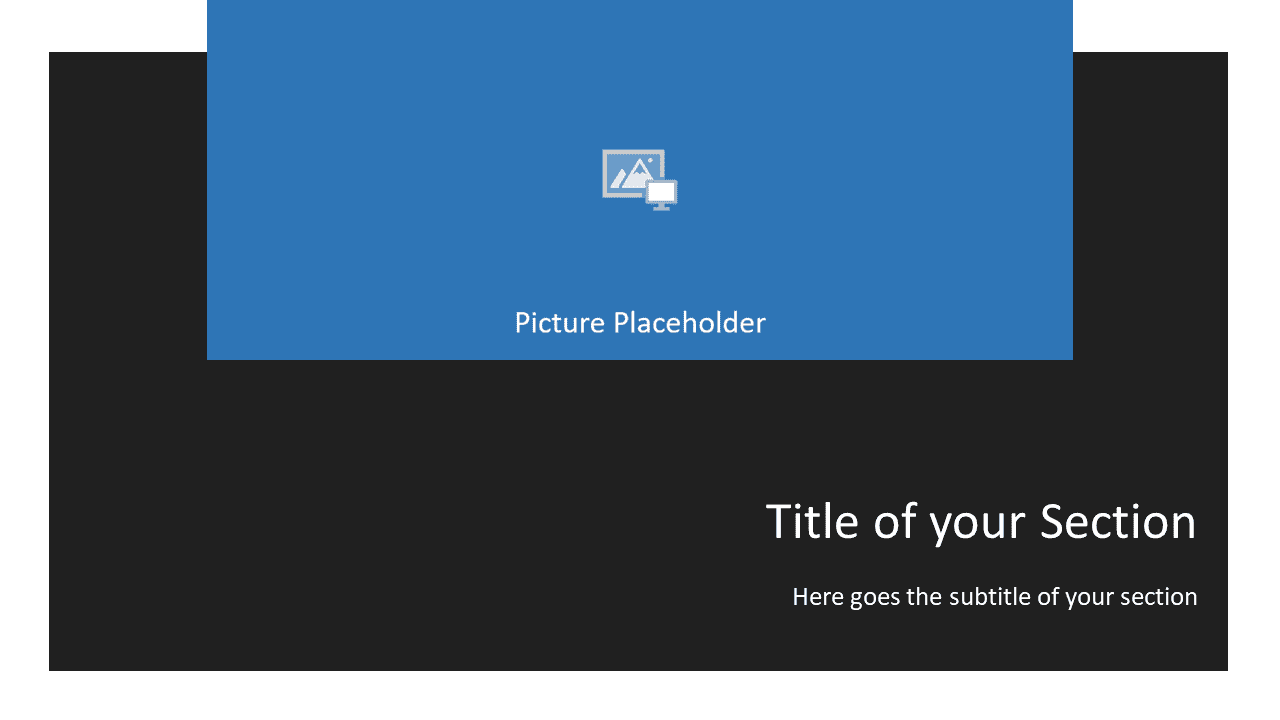 Free Gray Frame Template for Powerpoint and Google Slides - Section Header