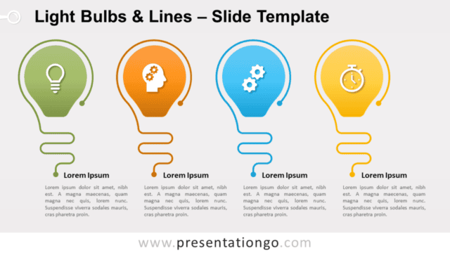 Light Bulbs Lines for PowerPoint and Google Slides Free Light Bulbs Lines for PowerPoint and Google Slides