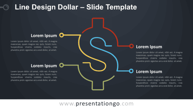Line Design Dollar Infographic for PowerPoint and Google Slides Free Line Design Dollar Infographic for PowerPoint and Google Slides