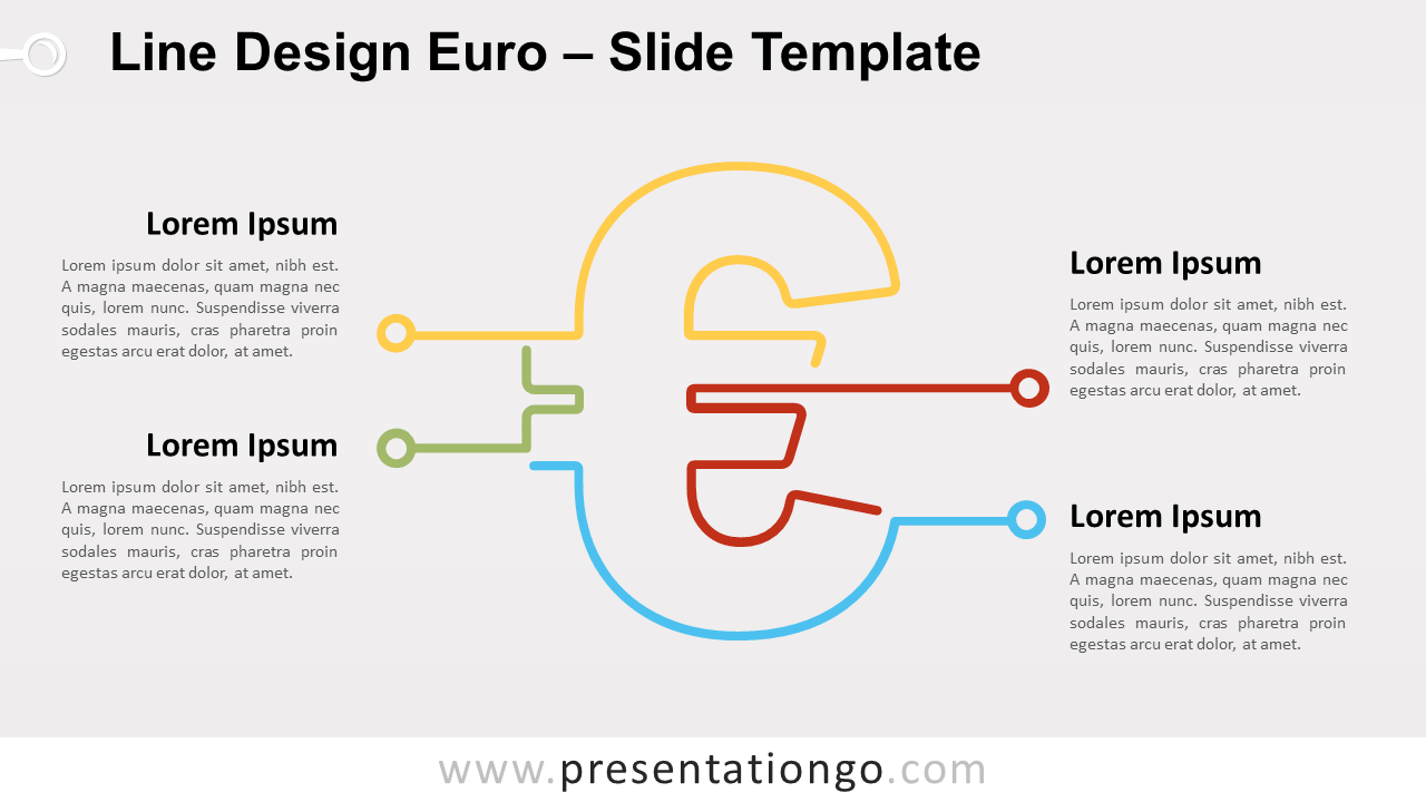 Free Line Design Euro for PowerPoint and Google Slides