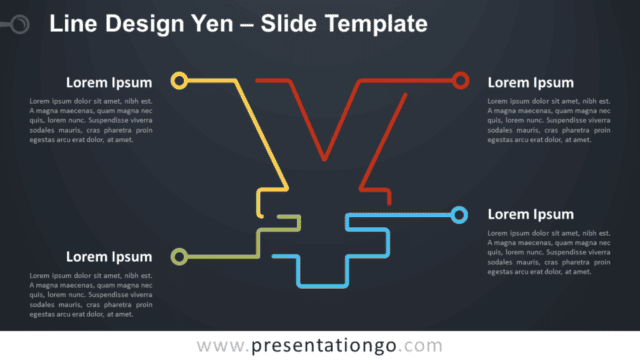 Free Line Design Yen Infographic for PowerPoint and Google Slides