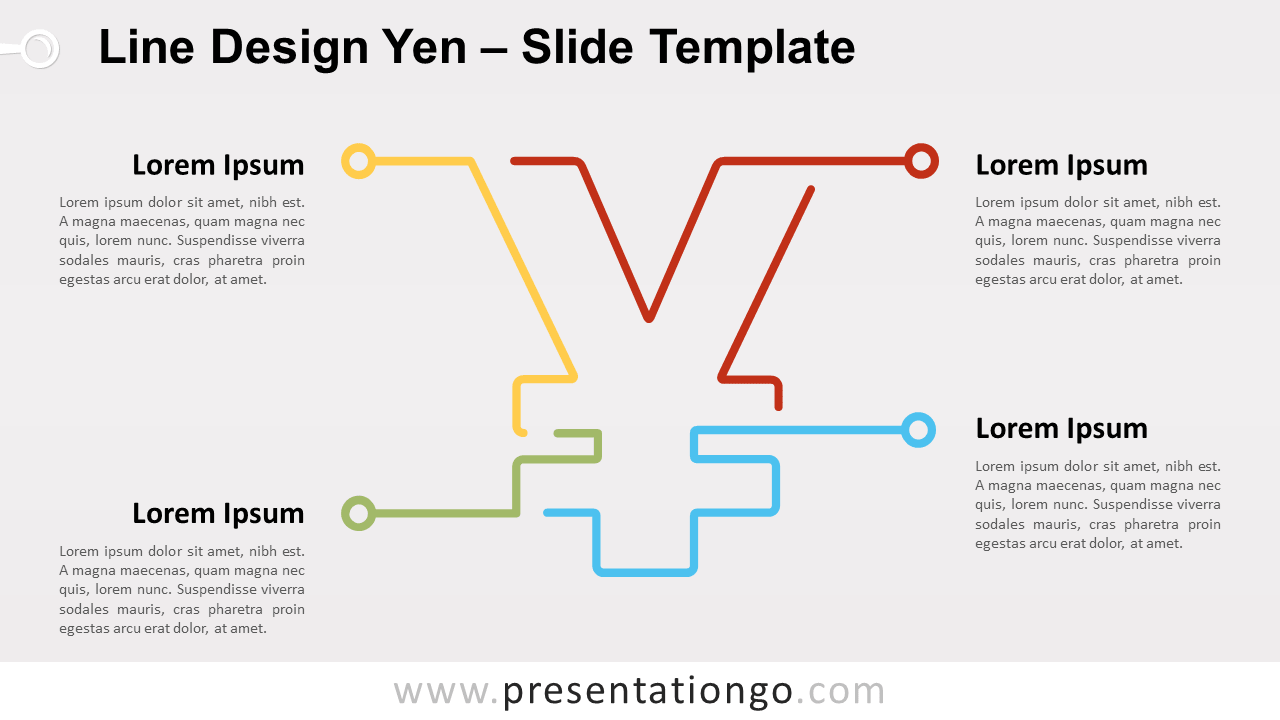 Free Line Design Yen for PowerPoint and Google Slides