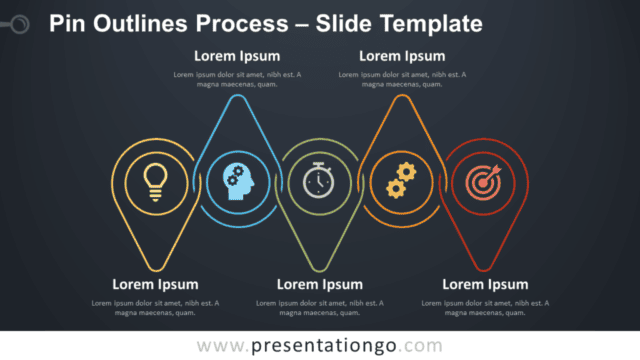 Pin Outlines Process Infographic for PowerPoint and Google Slides Free Pin Outlines Process Infographic for PowerPoint and Google Slides