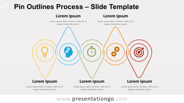 Pin Outlines Process for PowerPoint and Google Slides Free Pin Outlines Process for PowerPoint and Google Slides