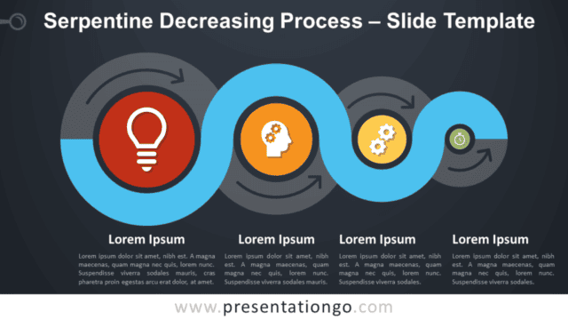 Serpentine Decreasing Process Infographic for PowerPoint and Google Slides Free Serpentine Decreasing Process Infographic for PowerPoint and Google Slides