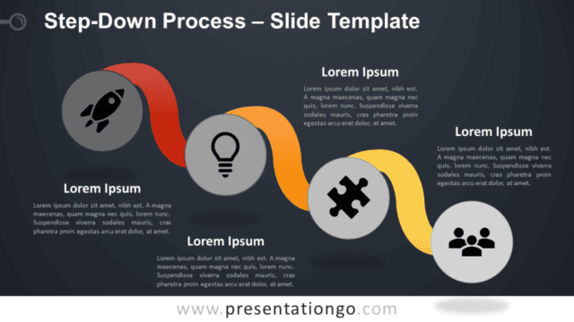 Free Step-Down Process Infographic for PowerPoint and Google Slides