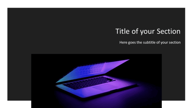 Tech Template for Powerpoint and Google Slides - Section Header Alternative Free Tech Template for Powerpoint and Google Slides - Section Header Alternative