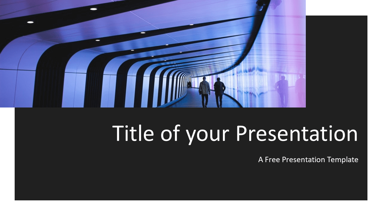 Free Tech Template for Powerpoint and Google Slides - Title Slide